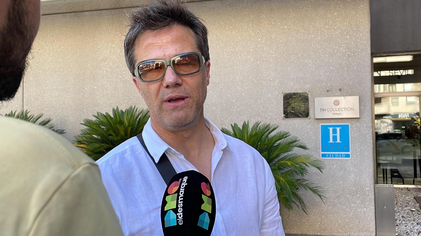  Noriega, presidente de Rayados, atiende a ElDesmarque en Sevilla.