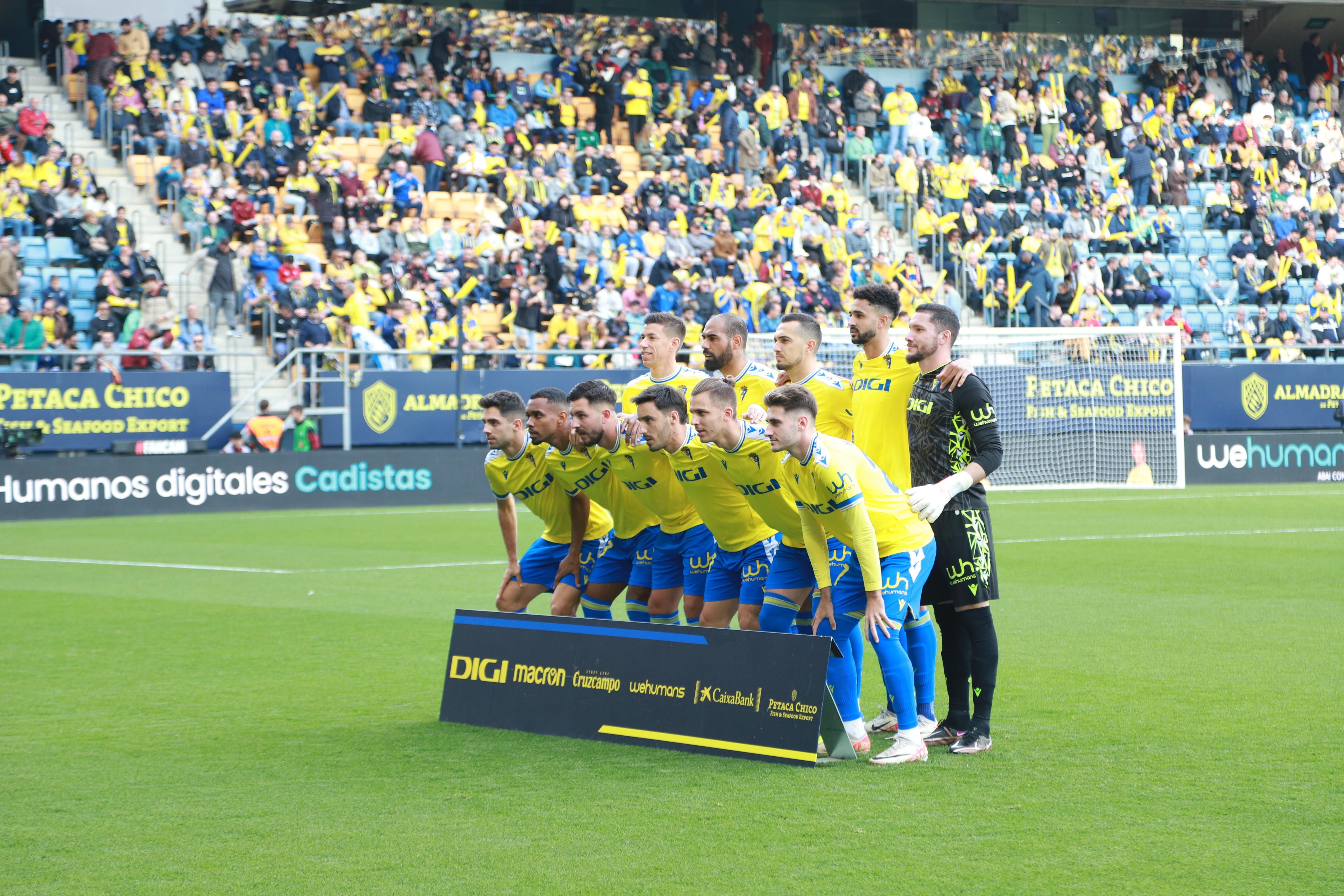  Once del Cádiz ante el Athletic.