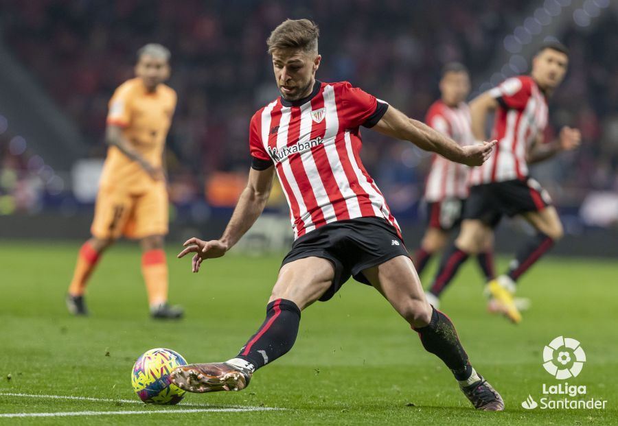  Yeray, entre las recomendaciones de la jornada, durante el partido ante el Atlético en el Metropolitano.