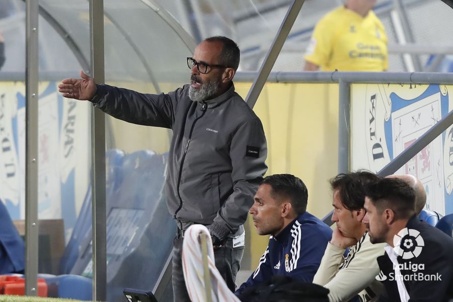 Álvaro Cervera, en el Las Palmas - Real Oviedo.