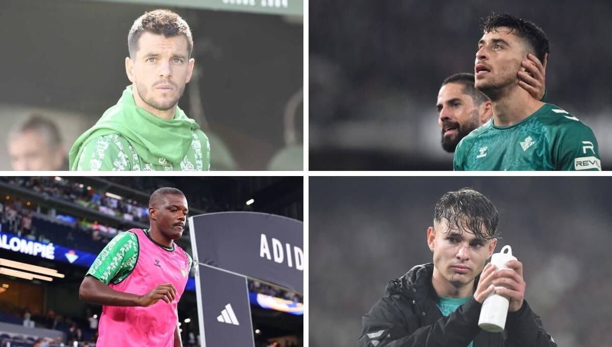  Lo Celso, Marc Roca, William Carvalho y Ángel Ortiz.