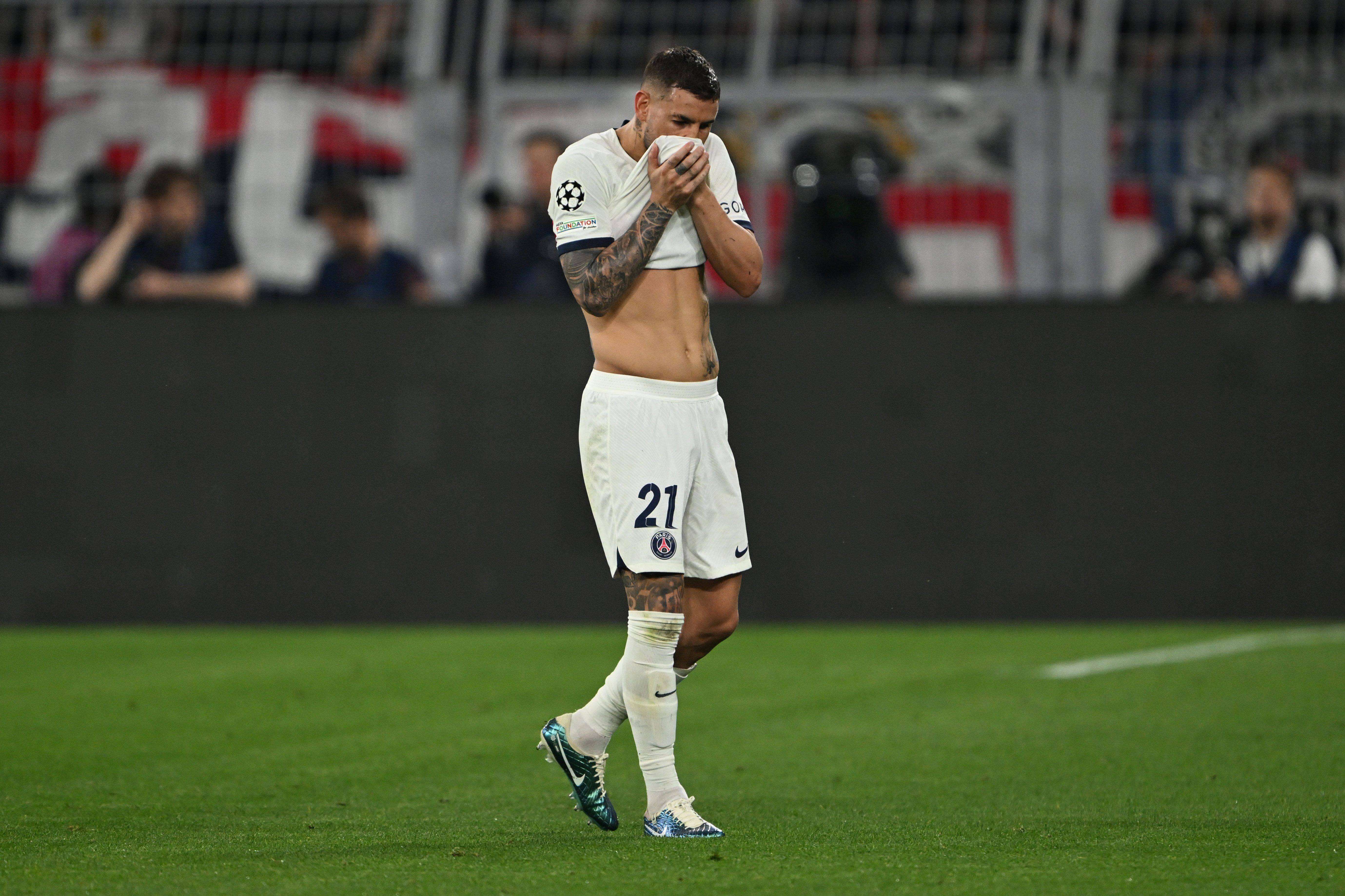  Lucas Hernández, en el Dortmund-PSG.