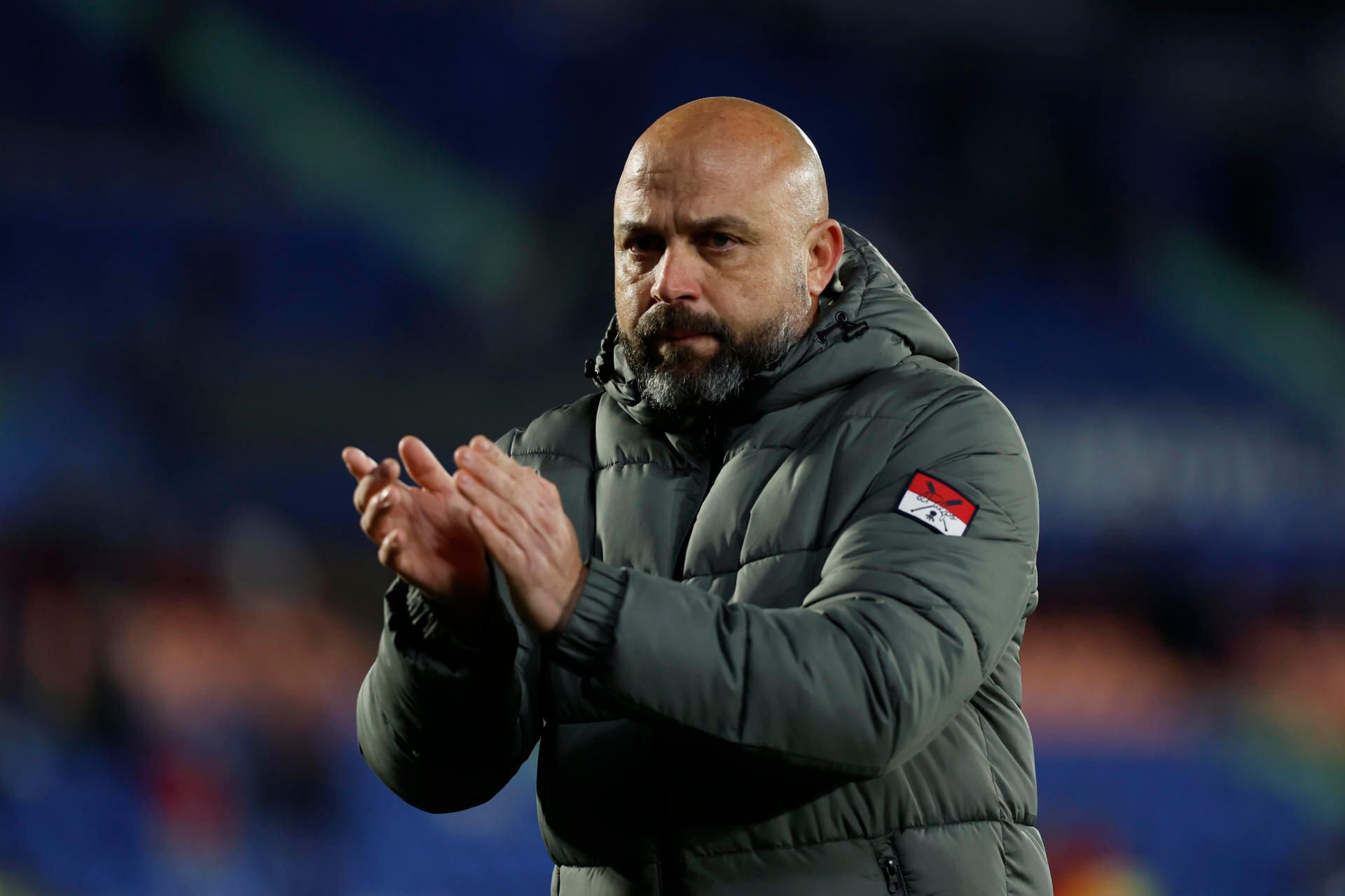Manolo González, después de perder en el Getafe-Espanyol.