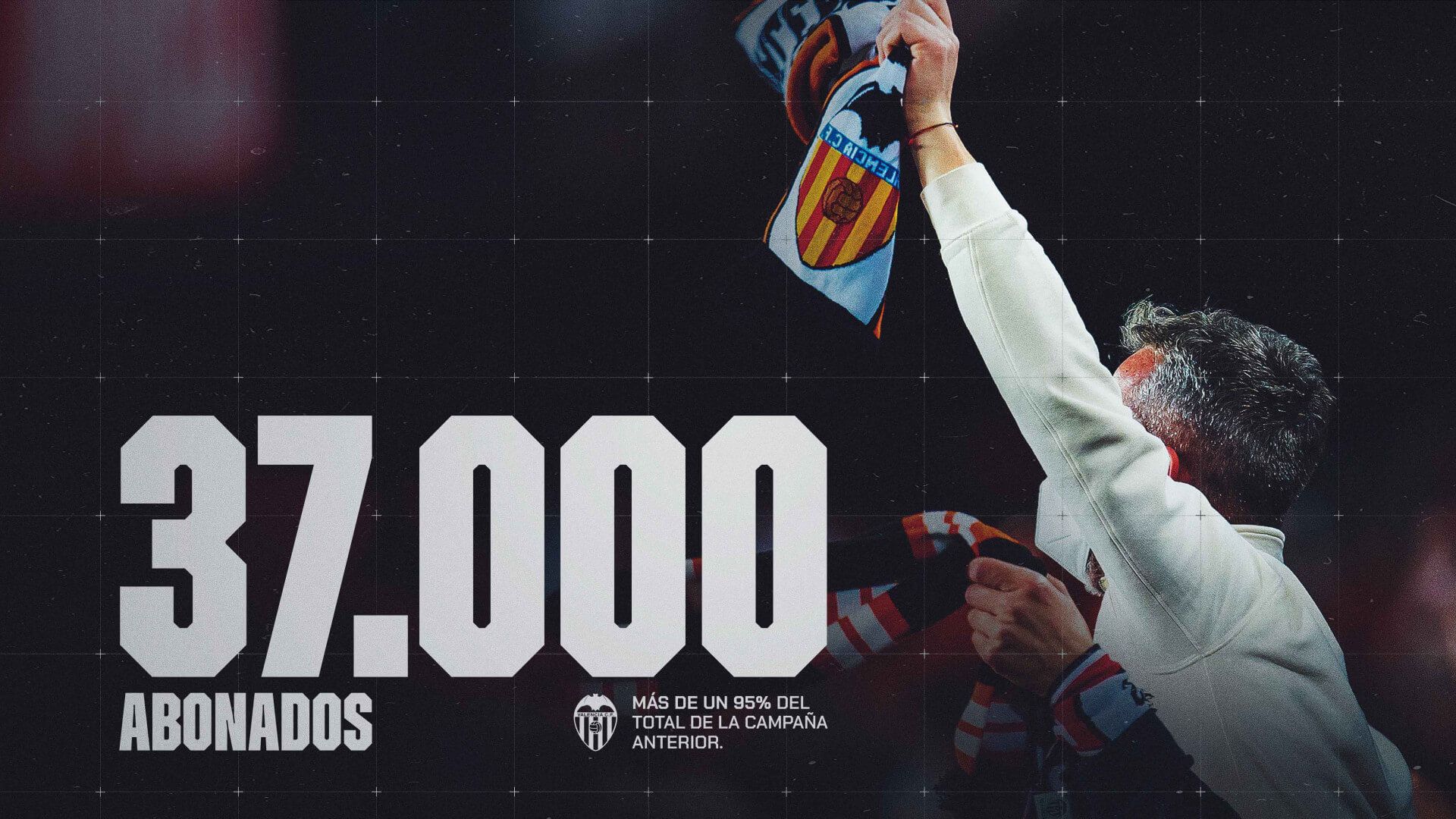  Abonados del Valencia CF en Mestalla