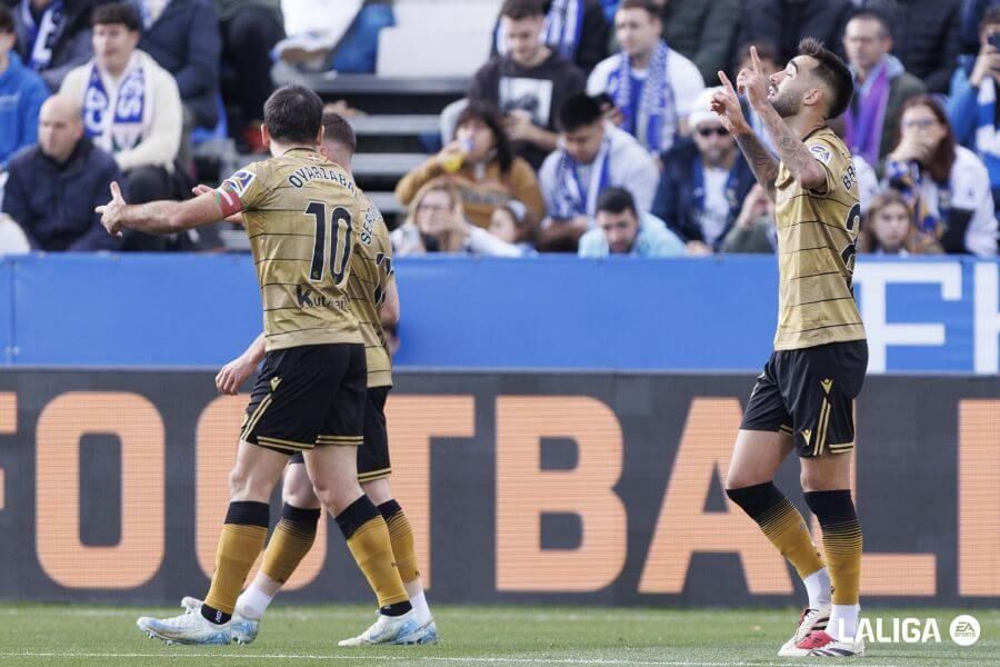  Brais Mendez marcó el 0-1 de la Real Sociedad en Butarque.