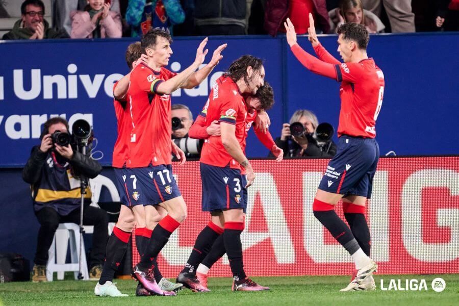 Budimir anotó el 1-0 de Osasuna en El Sadar.