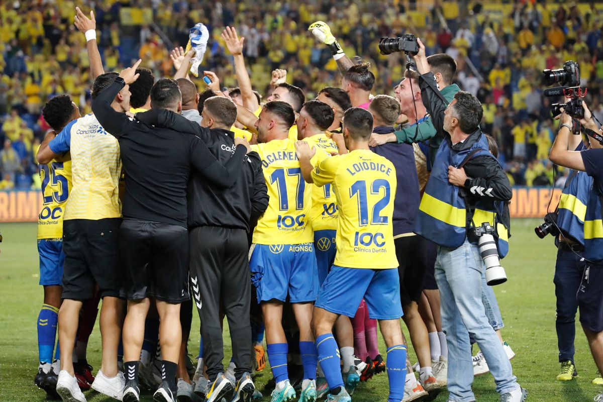  Celebración de Las Palmas tras el ascenso a LaLiga Santander.
