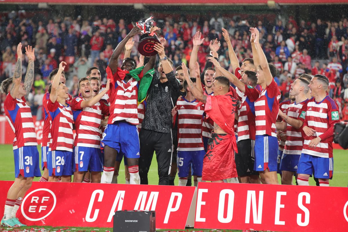  Celebración del Granada como campeones de LaLiga SmartBank.