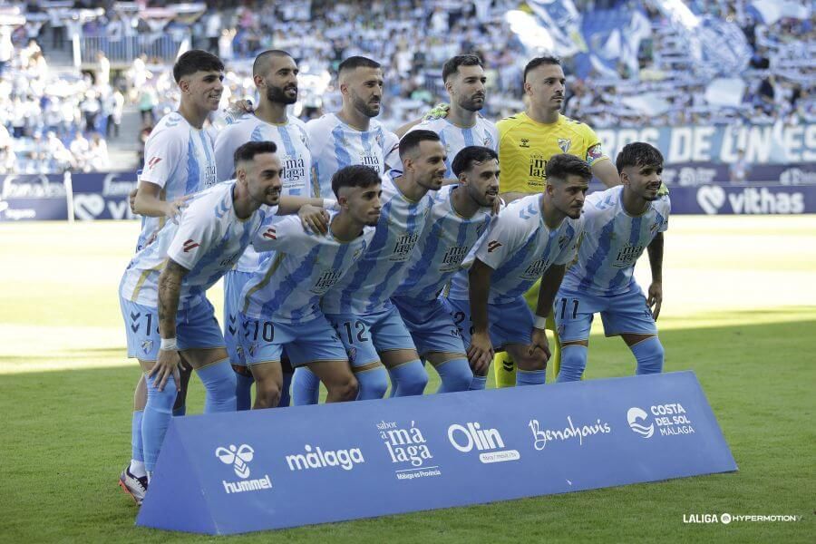  Once del Málaga en la jornada 10 contra el Oviedo.