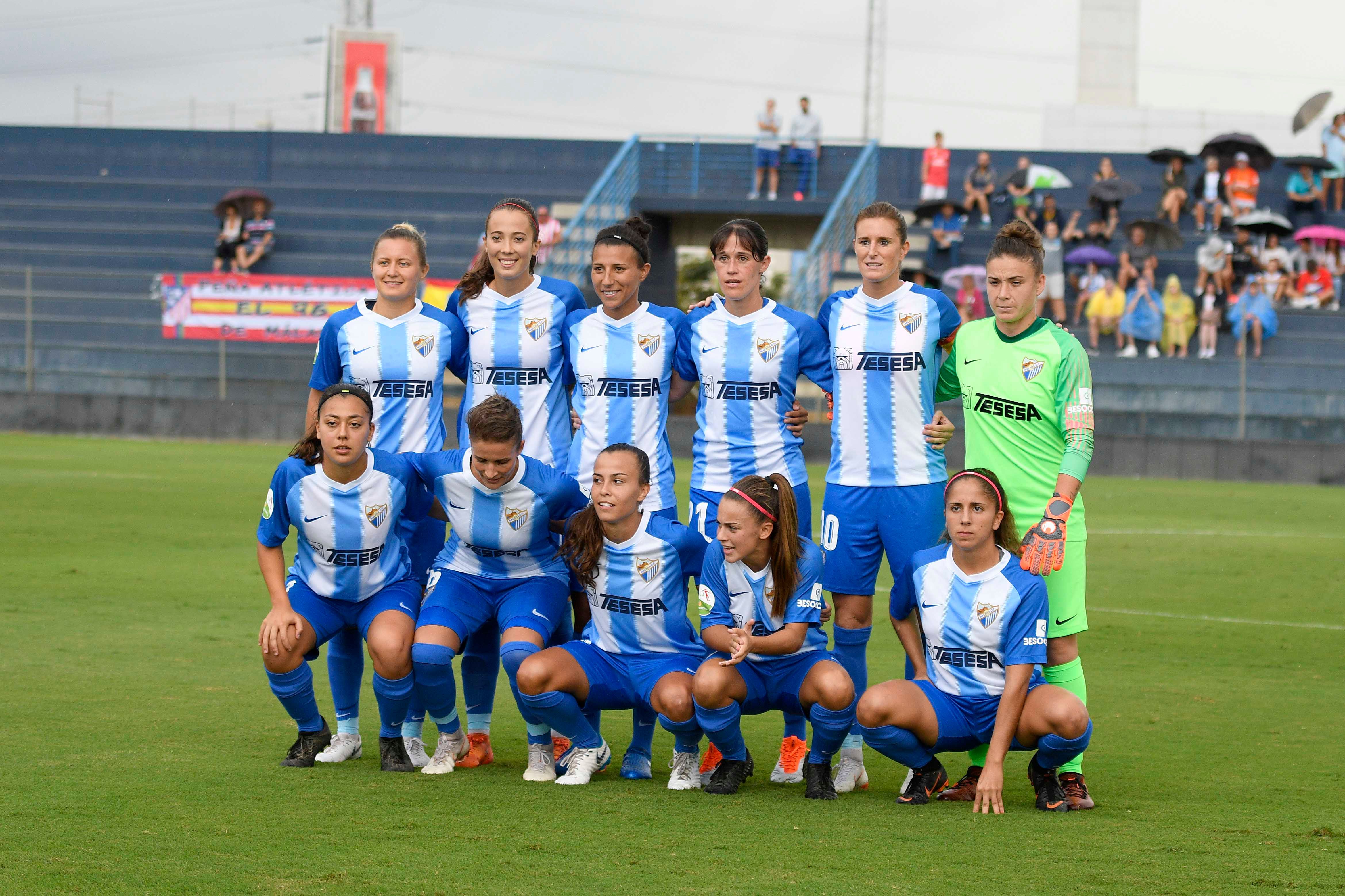  El primer once del Málaga Femenino en la Liga Iberdrola.