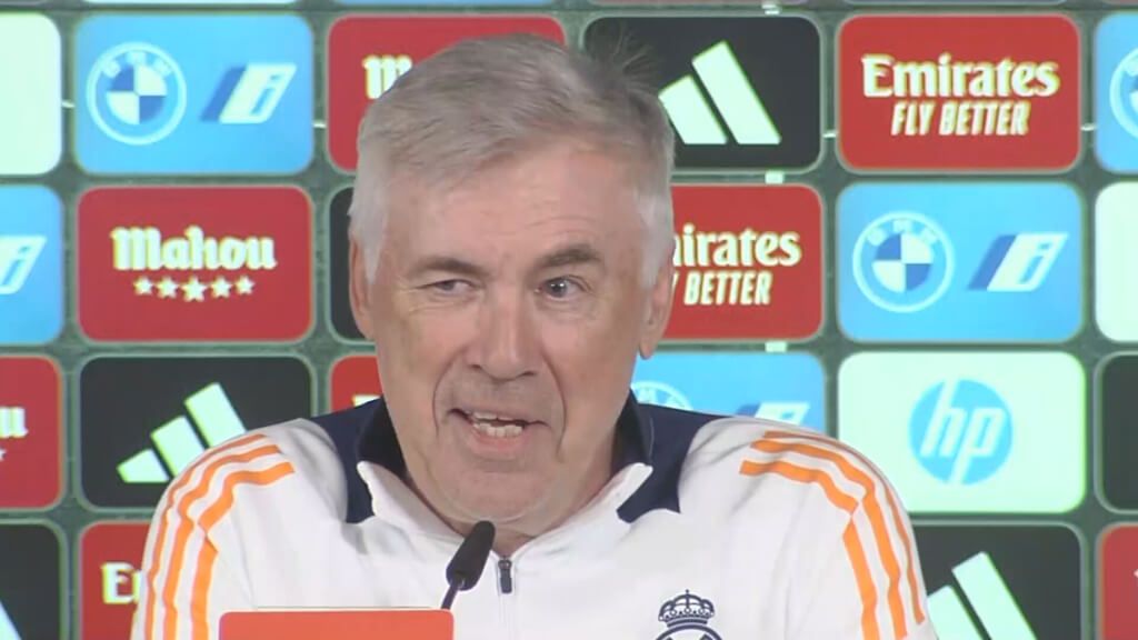  Carlo Ancelotti, en rueda de prensa