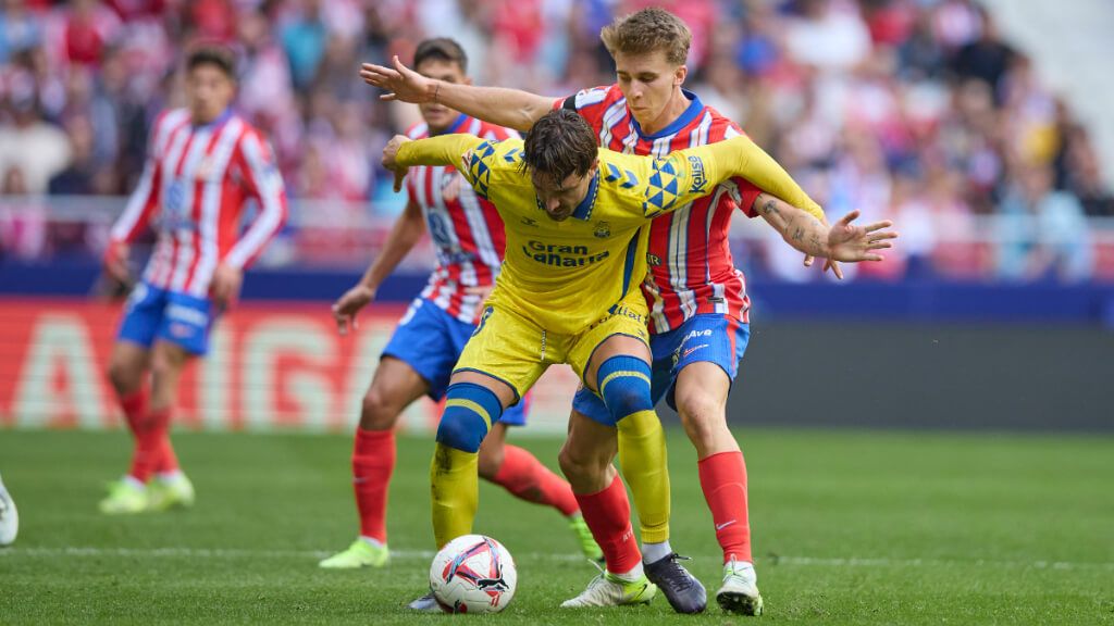 Pablo Barrios en el partido entre Atlético de Madrid y Las Palmas (Cordon Press)