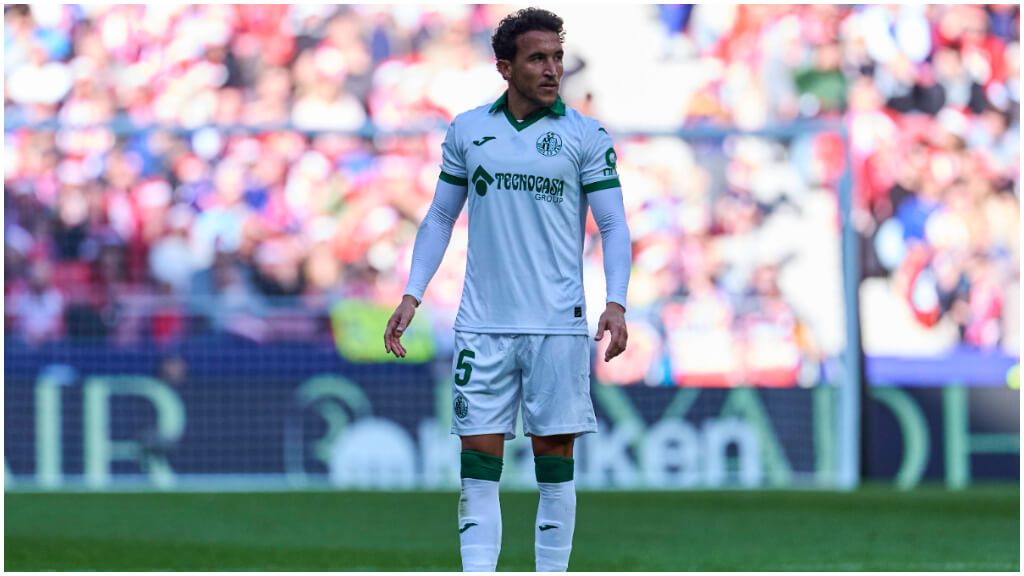  Luis Milla durante el Atlético de Madrid- Getafe. (Fuente: Cordon Press)