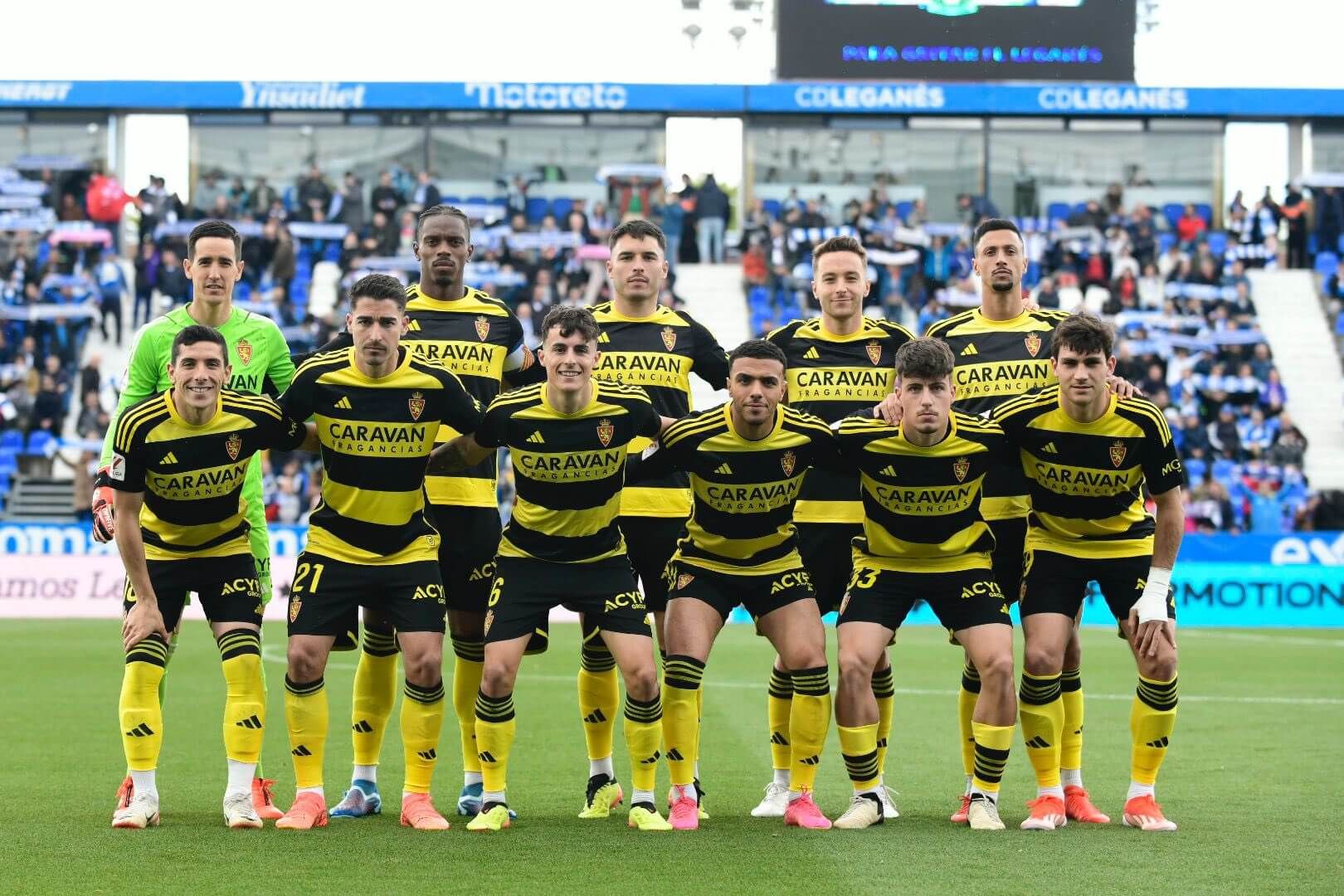  Once del Real Zaragoza ante el Leganés.