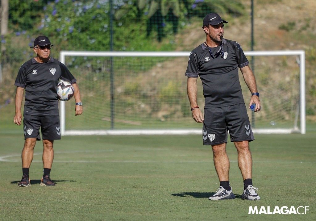 Antonio Tapia, en un entrenamiento de pretemporada en la época de Pablo Guede.