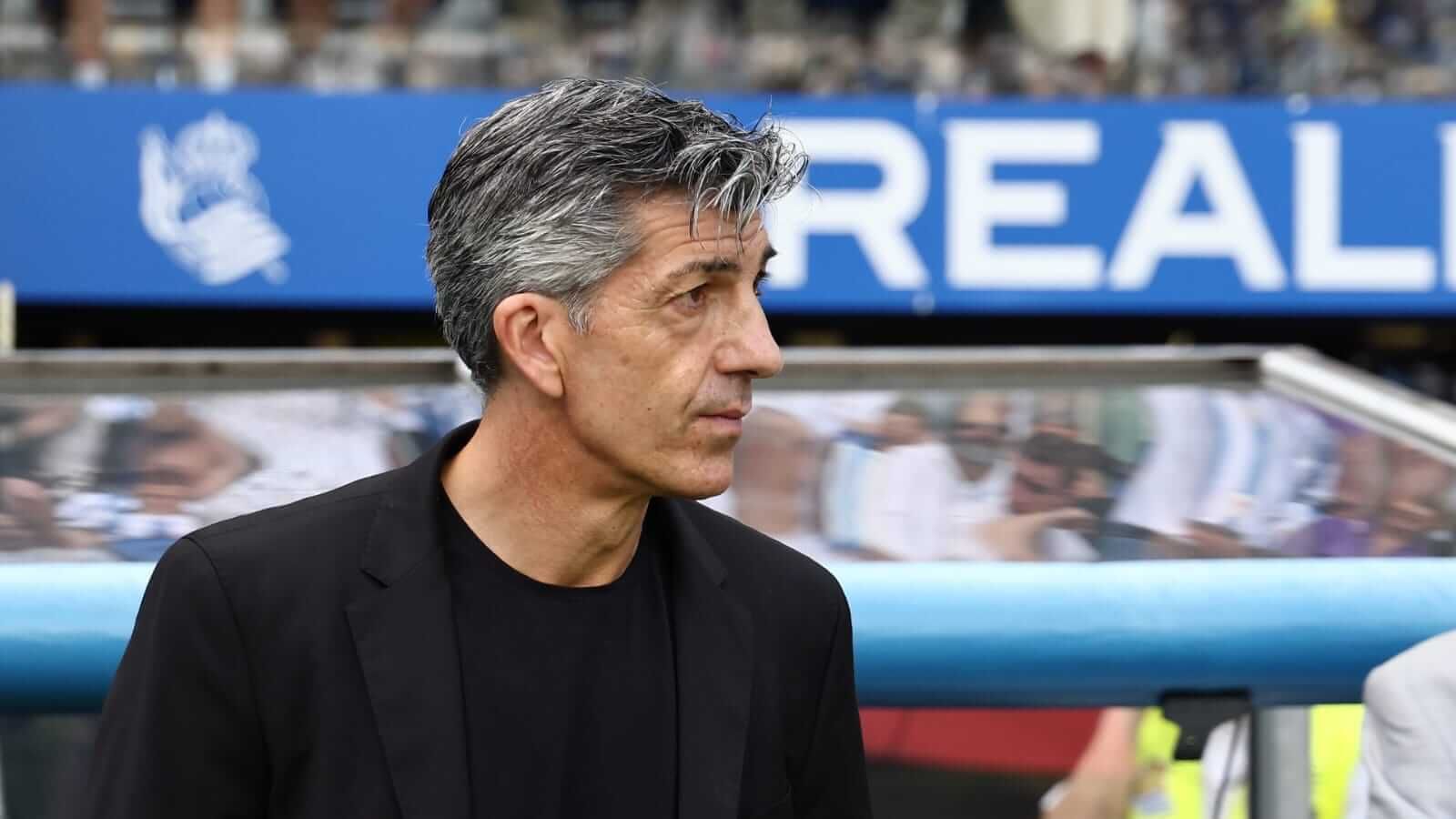  Imanol Alguacil, entrenador de la Real Sociedad.