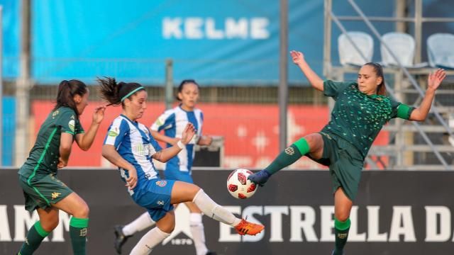 Irene, en el partido ante el Espanyol.