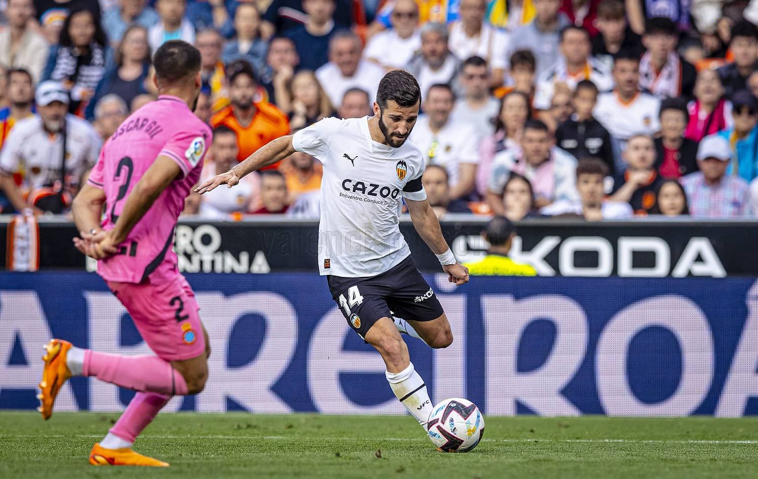 José Gayà, ante el RCD Espanyol.