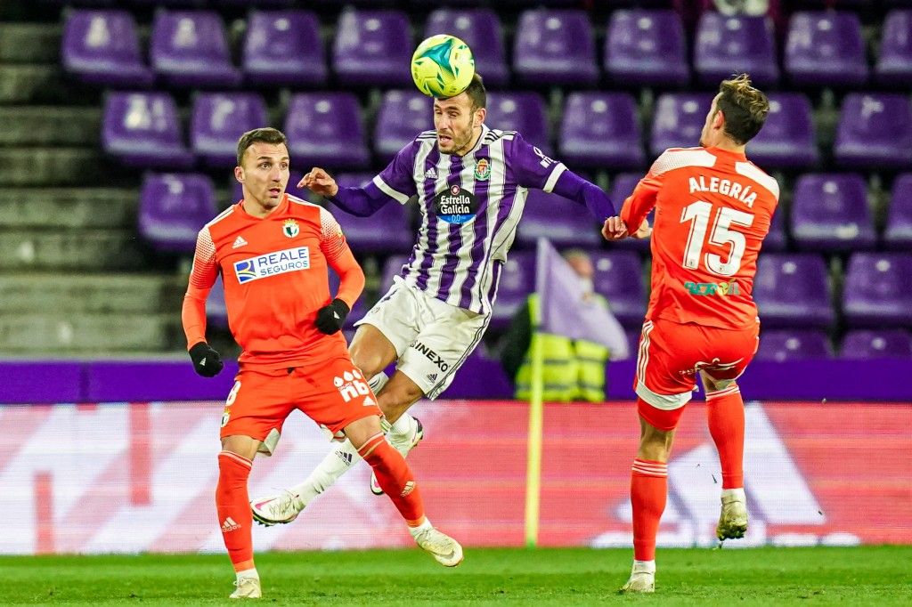  Kiko Olivas, en el duelo ante el Burgos CF en Zorrilla.