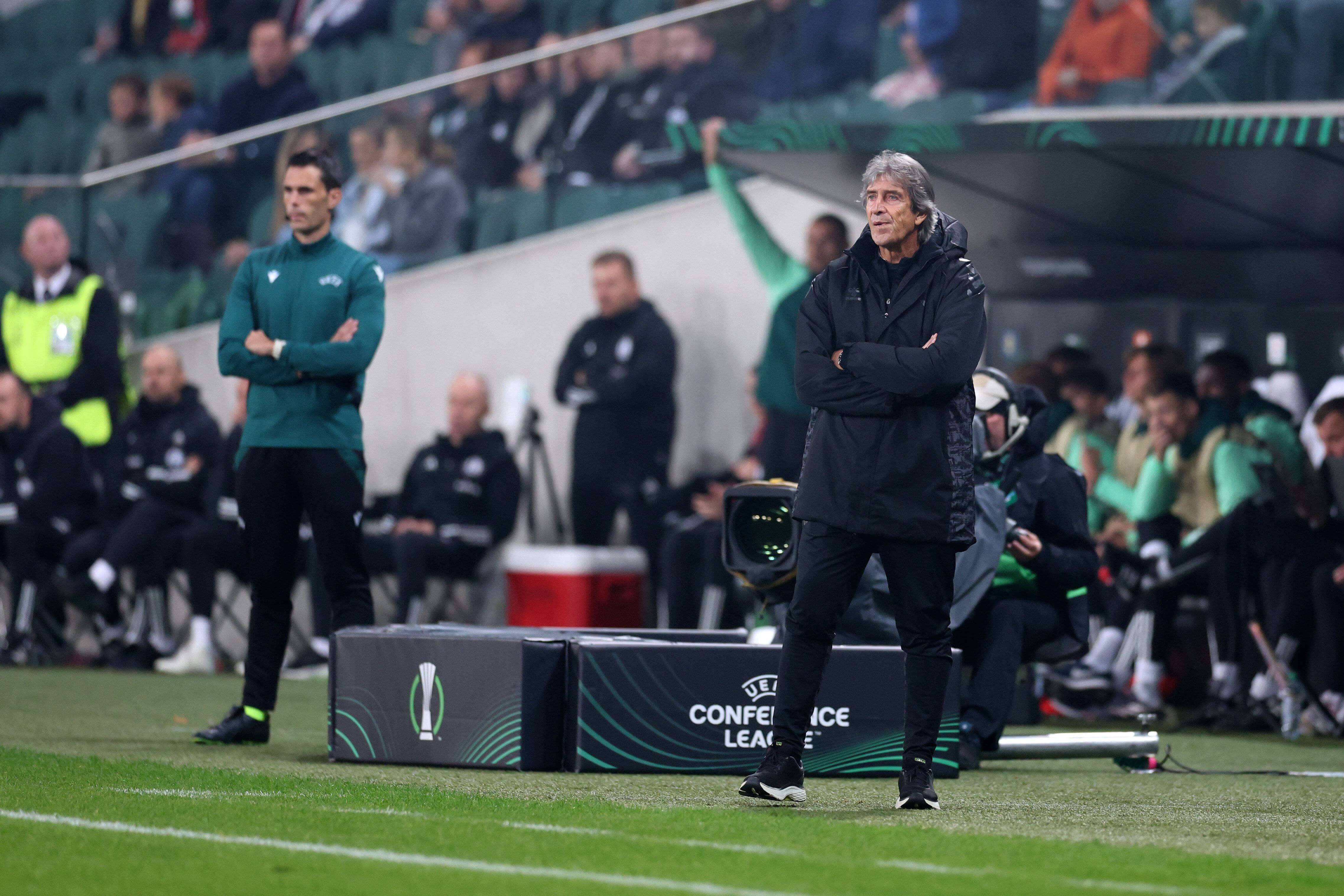 Pellegrini, en el Legia-Betis.