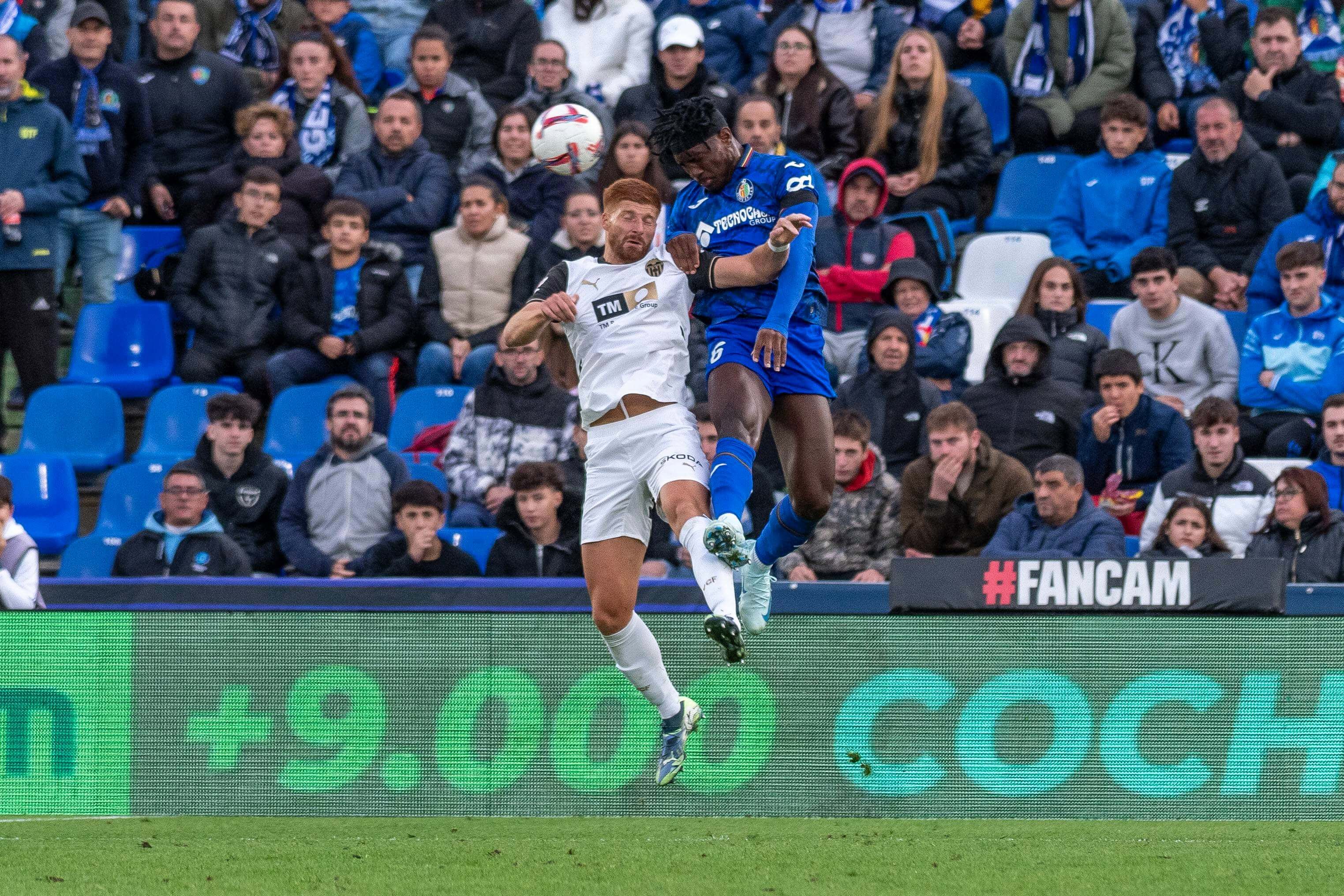 Maximiliano Caufriez, ante el Getafe CF