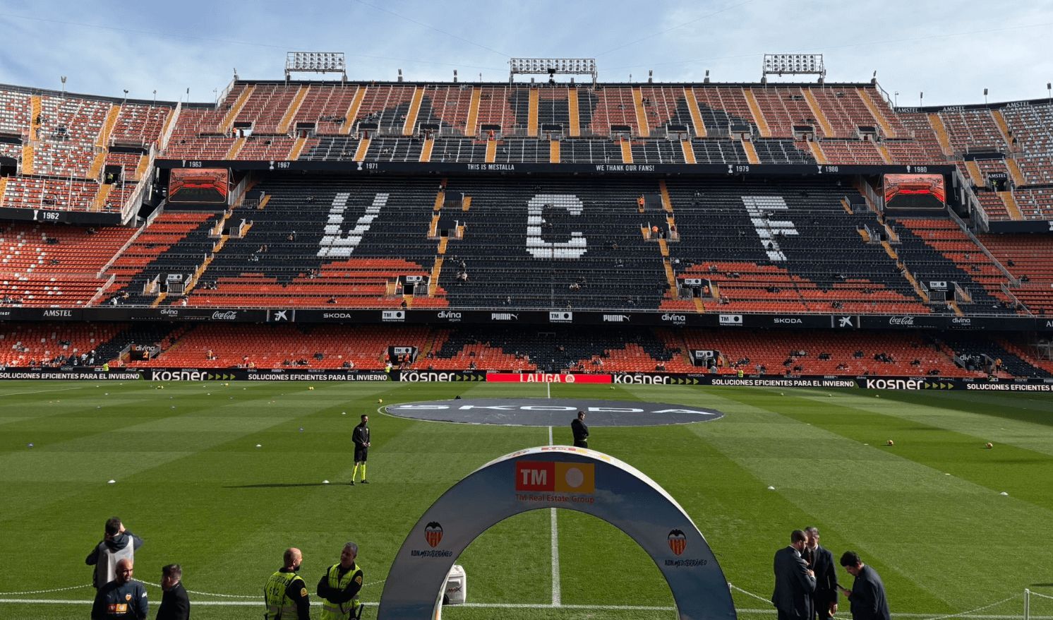  Mestalla, antes del Valencia CF - Deportivo Alavés