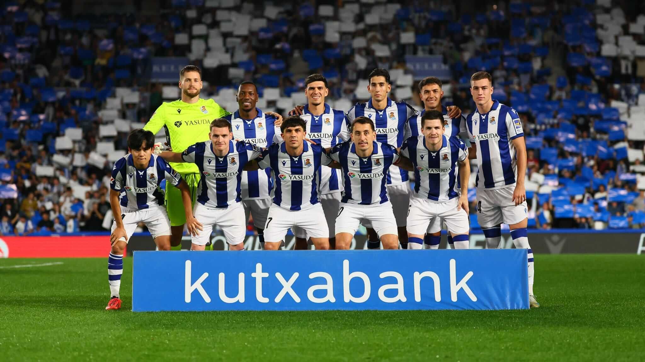Once de la Real Sociedad ante el Atlético de Madrid.