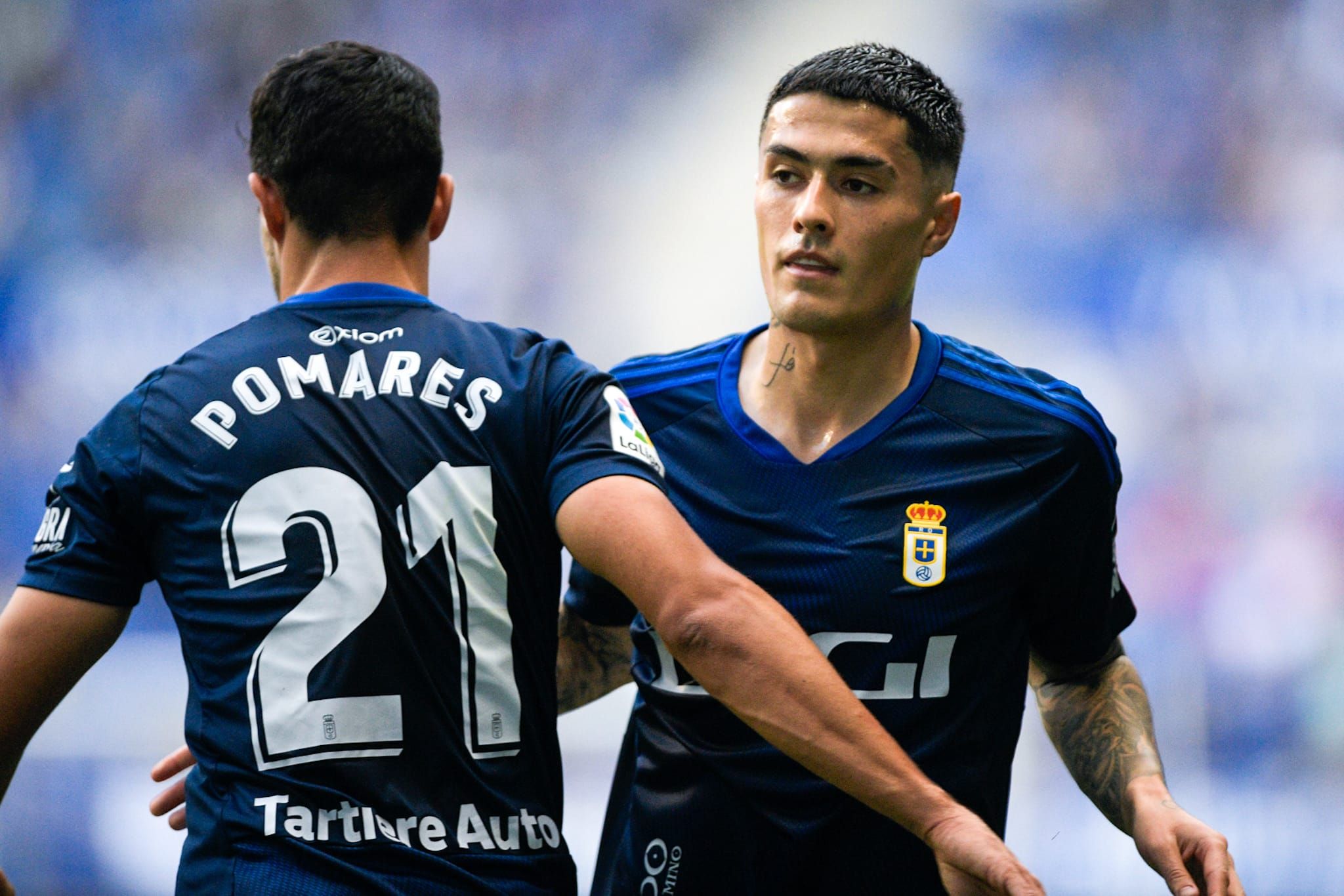  Rodri Tarín, durante el Real Oviedo-Huesca.