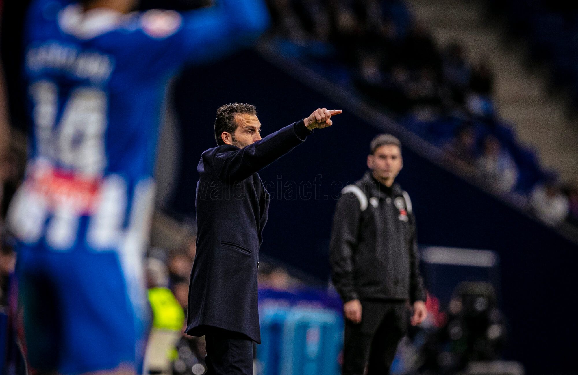 Rubén Baraja, ante el RCD Espanyol.
