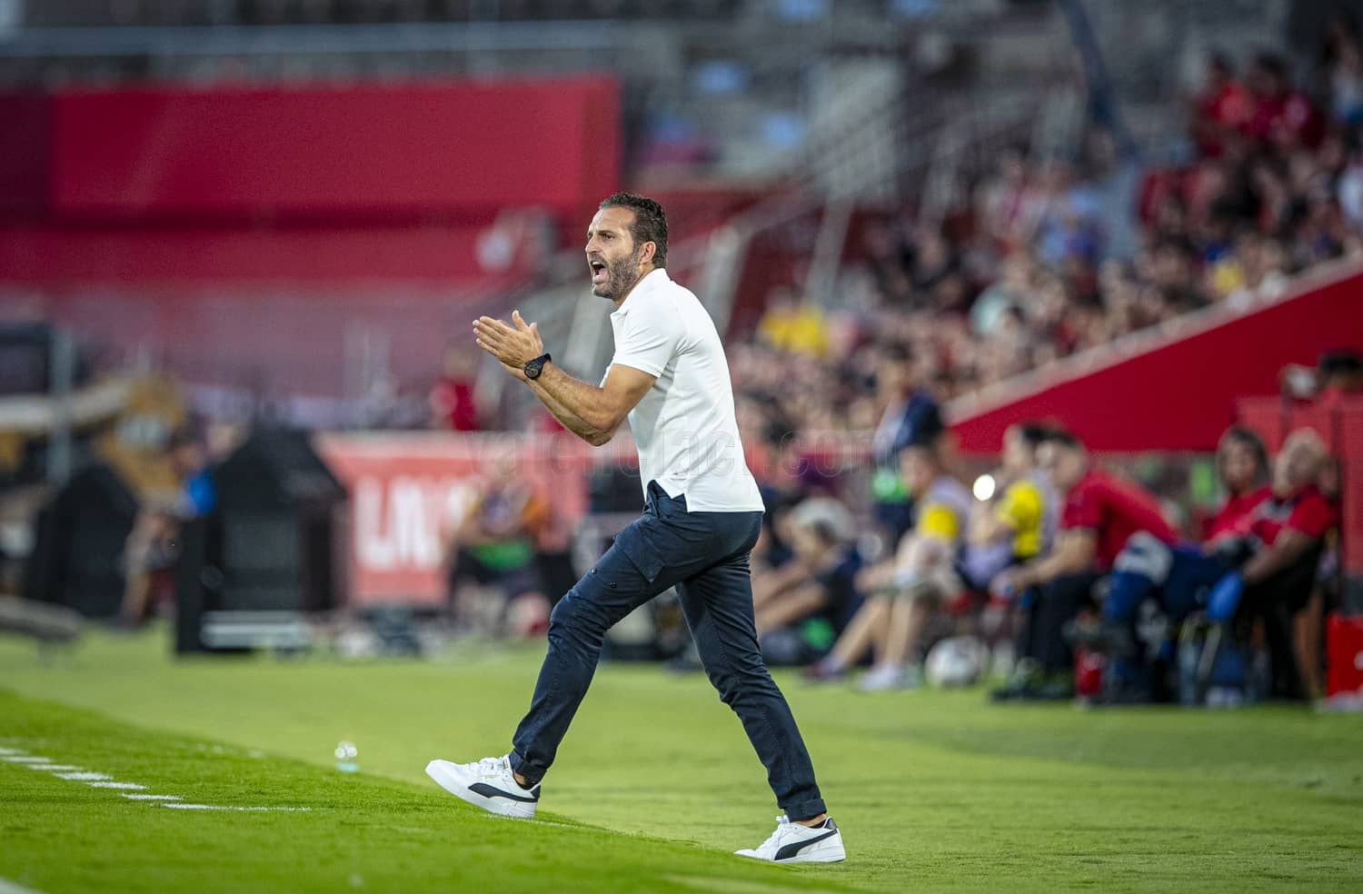  Rubén Baraja, ante el RCD Mallorca.