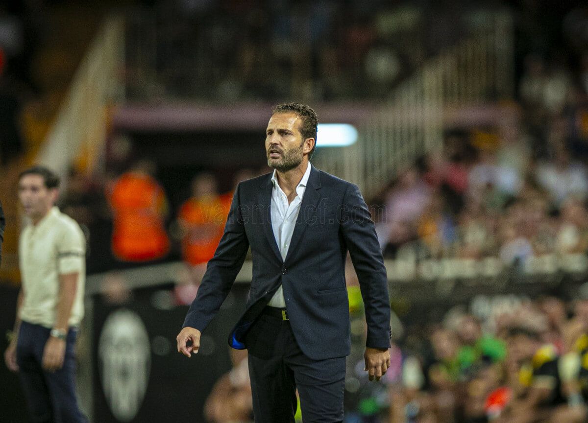 Rubén Baraja, ante el Villarreal CF.