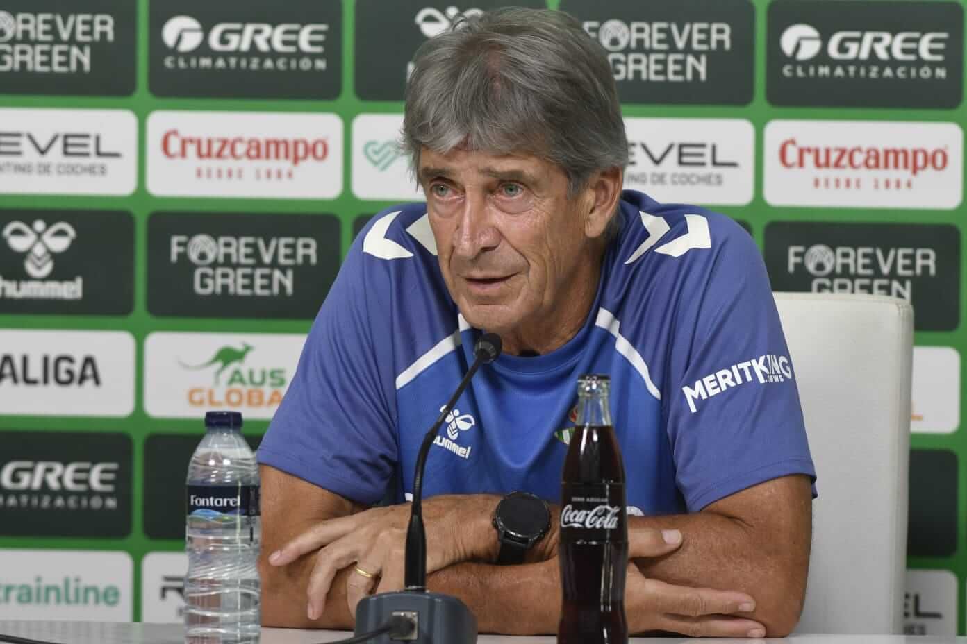  Manuel Pellegrini, en sala de prensa
