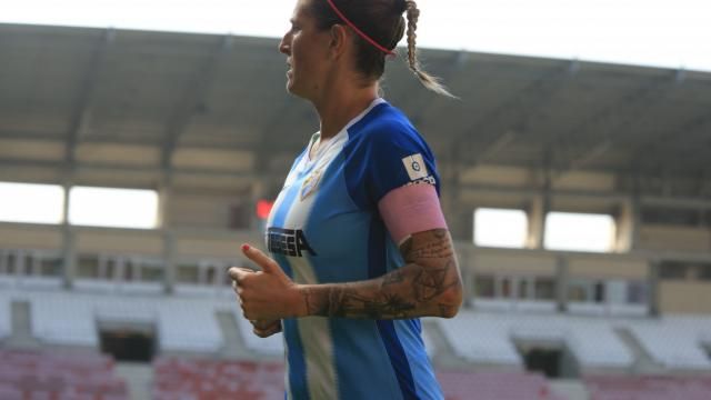Adriana, durante el Logroño-Málaga Femenino.