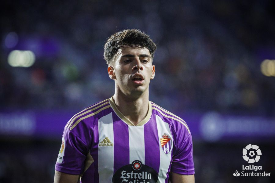 Aguado, ante el Barça.