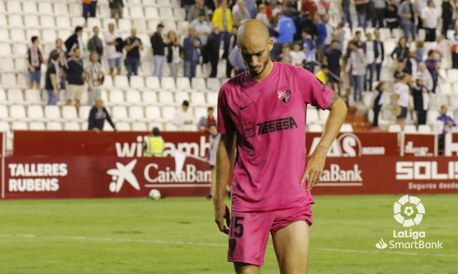  Mikel Villanueva, durante el Albacete-Málaga.