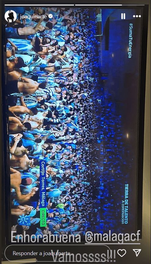 El mensaje de Joaquín Sánchez al Málaga tras el ascenso