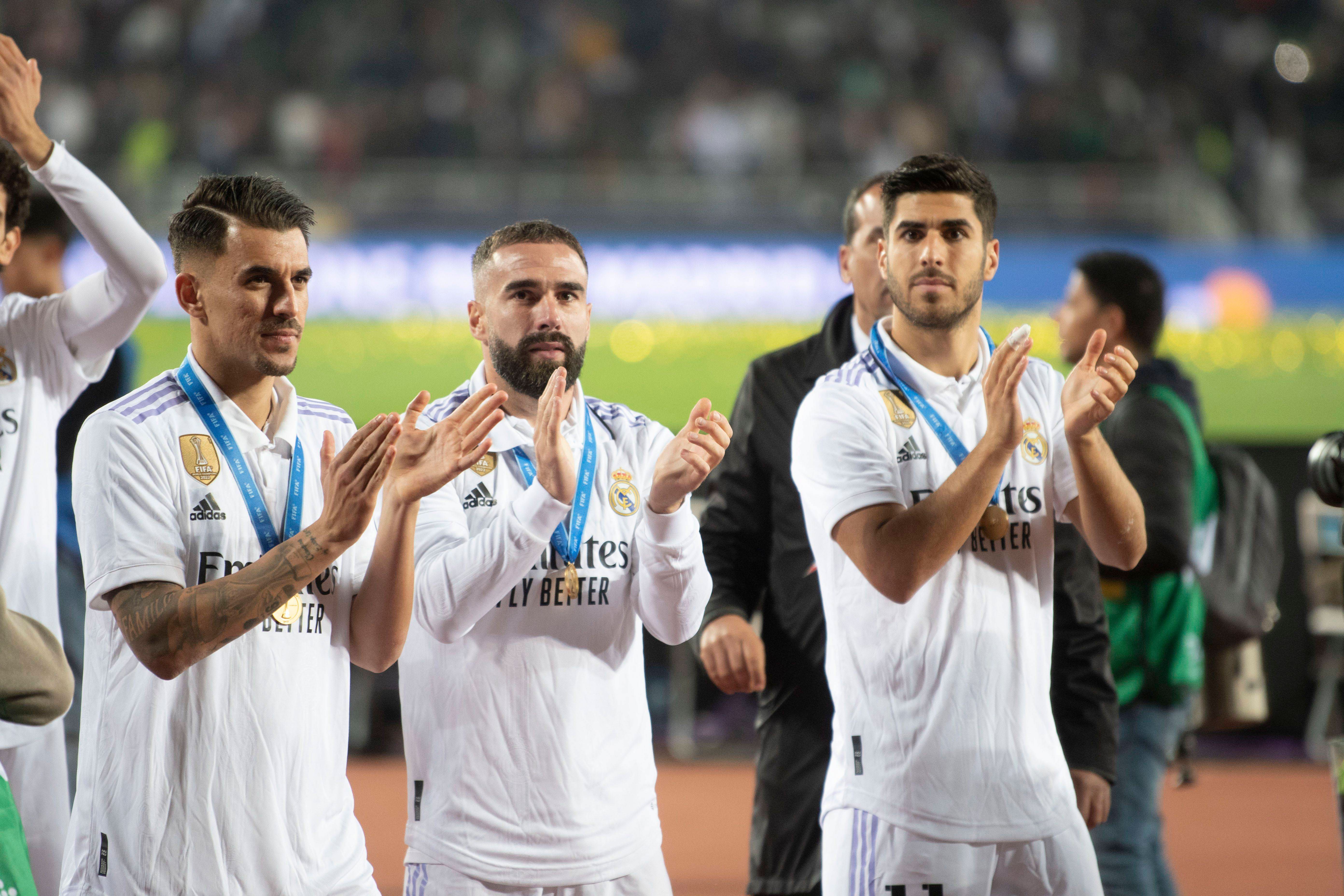  Ceballos, Carvajal y Asensio, tras la final del Mundial de Clubes.