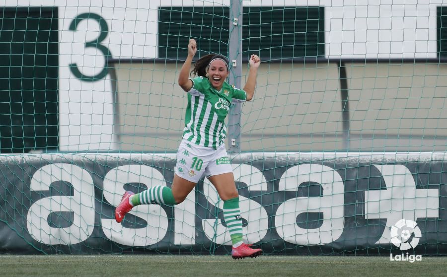 Celebración de uno de los goles del Betis ante el Athletic