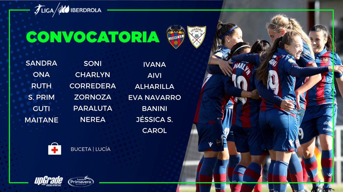 Las jugadoras convocadas para el encuentro del domingo.