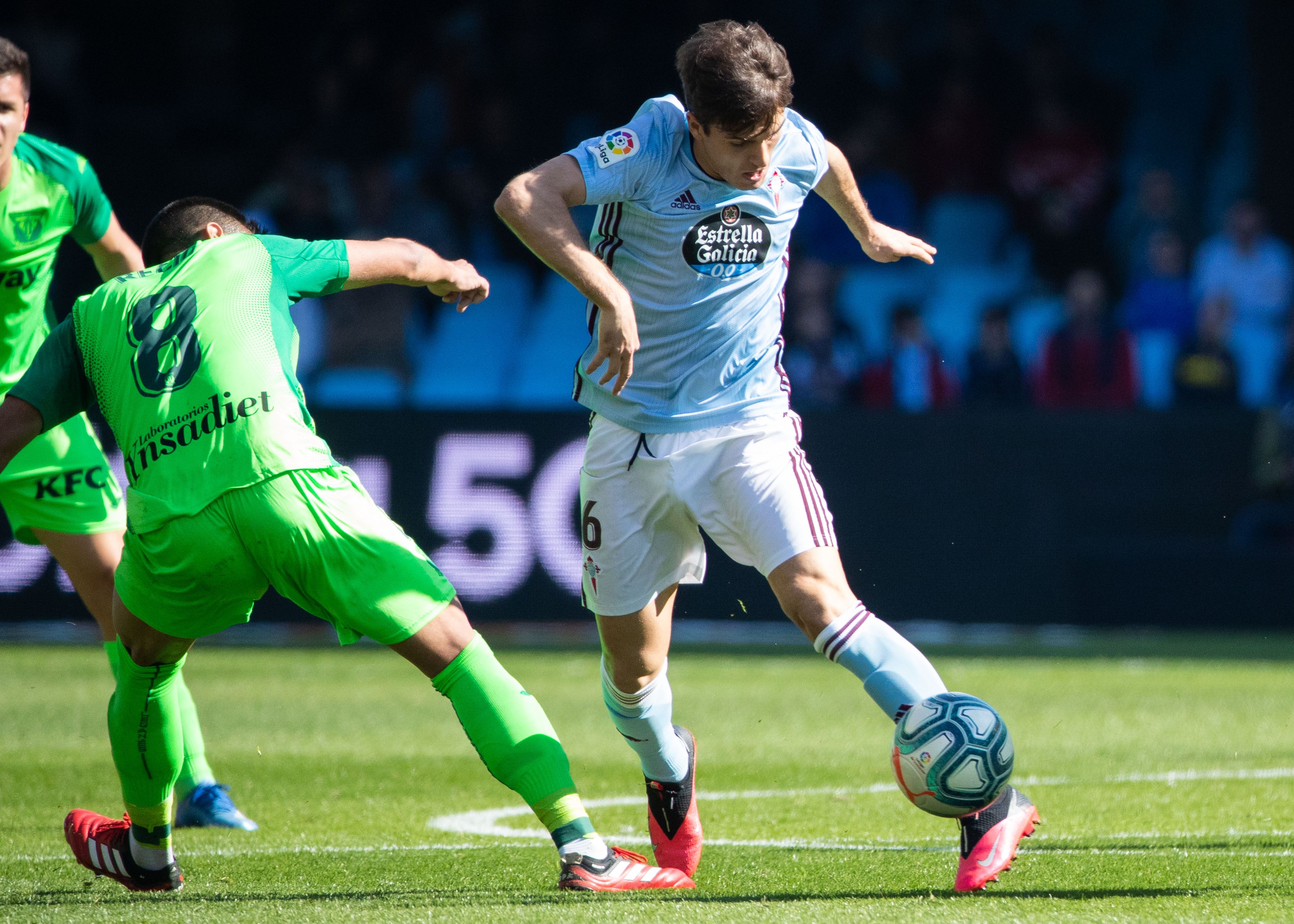 Denis Suárez, durante un lance del Celta-Leganés (Foto: LaLiga).
