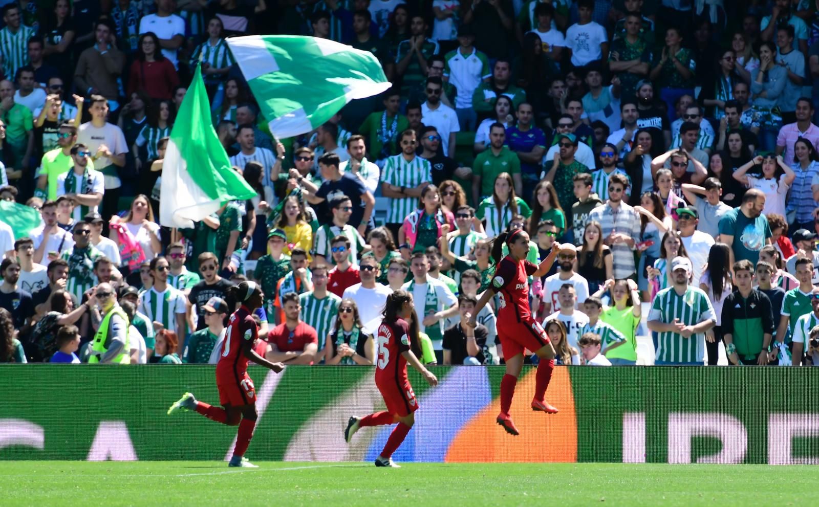 Imagen del gol sevillista.