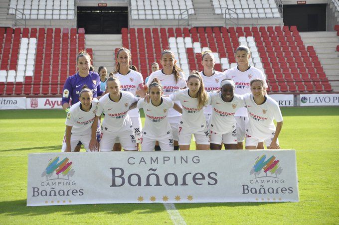  Once del Sevilla Femenino en Las Gaunas.