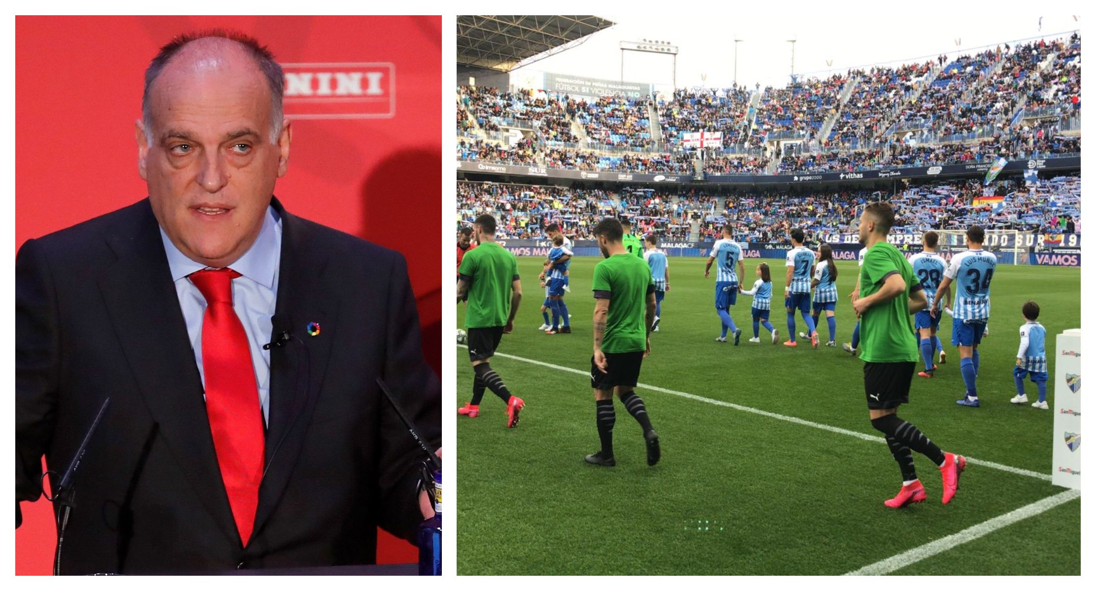  El Málaga, muy pendiente de Tebas y del posible regreso de la competición.