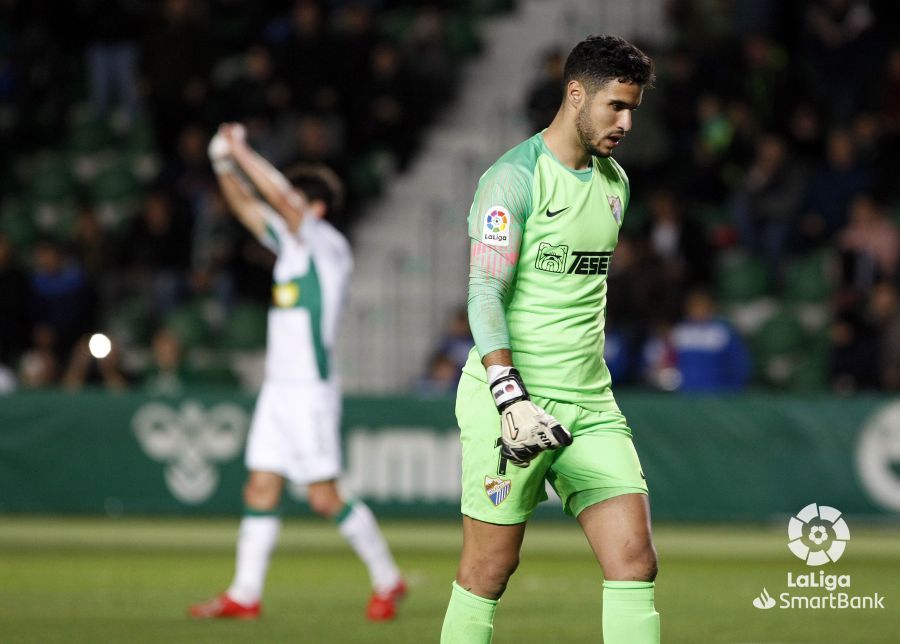 Munir, tras encajar el primer tanto ante el Elche.
