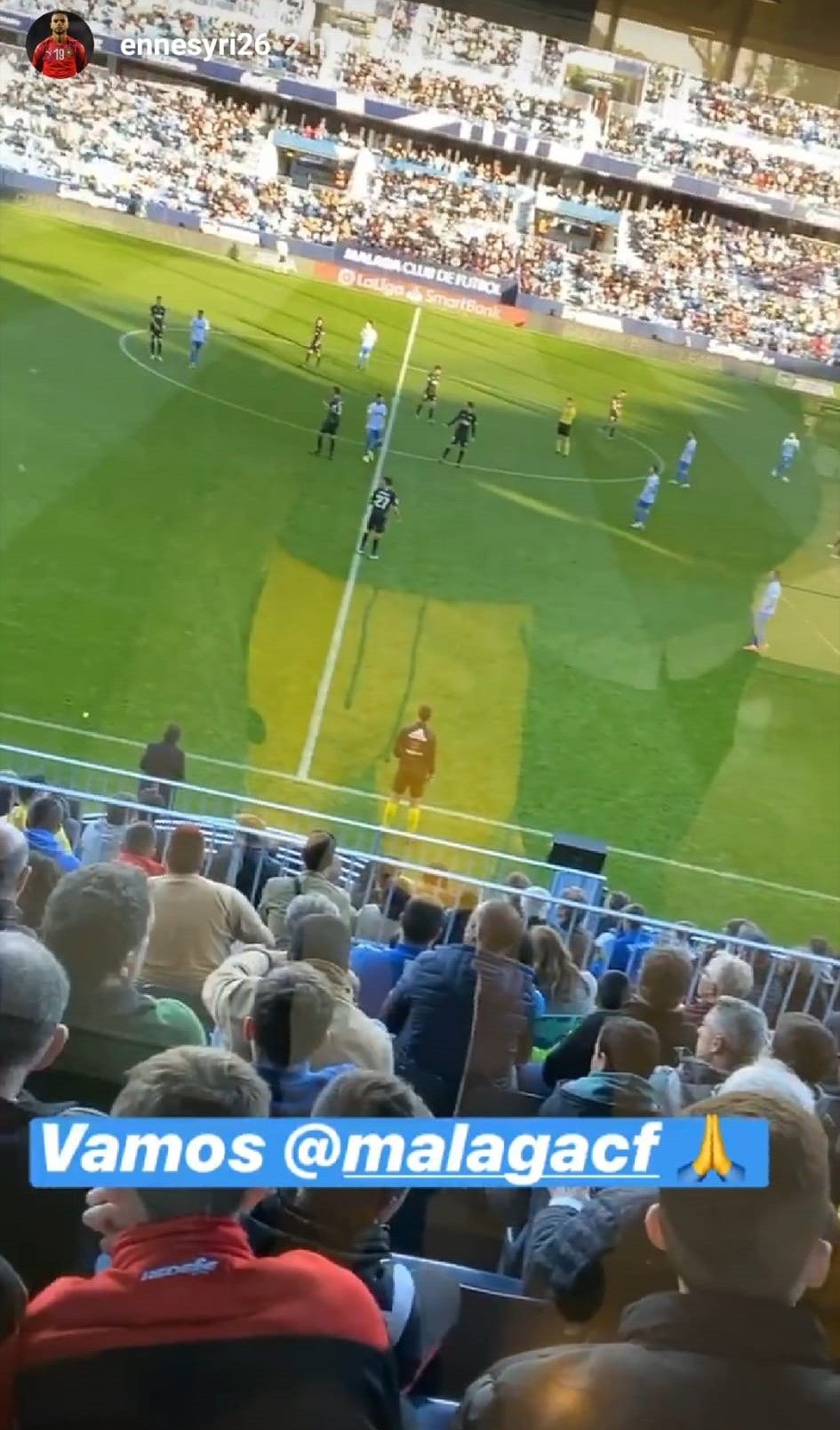  En-Nesyri, en Instagram: "Vámos Málaga".