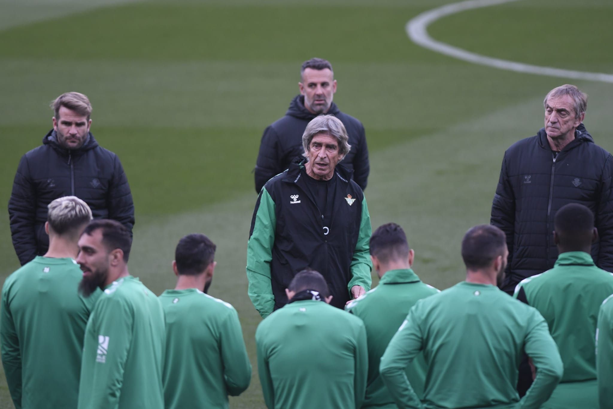  Pellegrini, en el entrenamiento de este jueves.