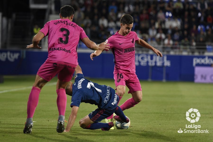 Juanpi, durante el partido (Fotos: LaLiga)