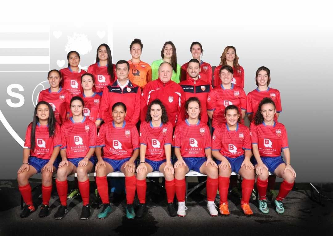 El equipo de la SD Indautxu en la Territorial femenina grupo 1.