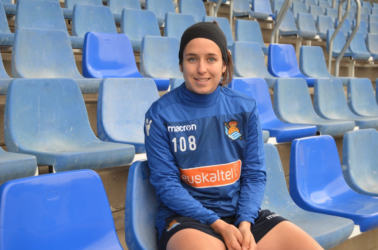  Itxaso, durante la entrevista.