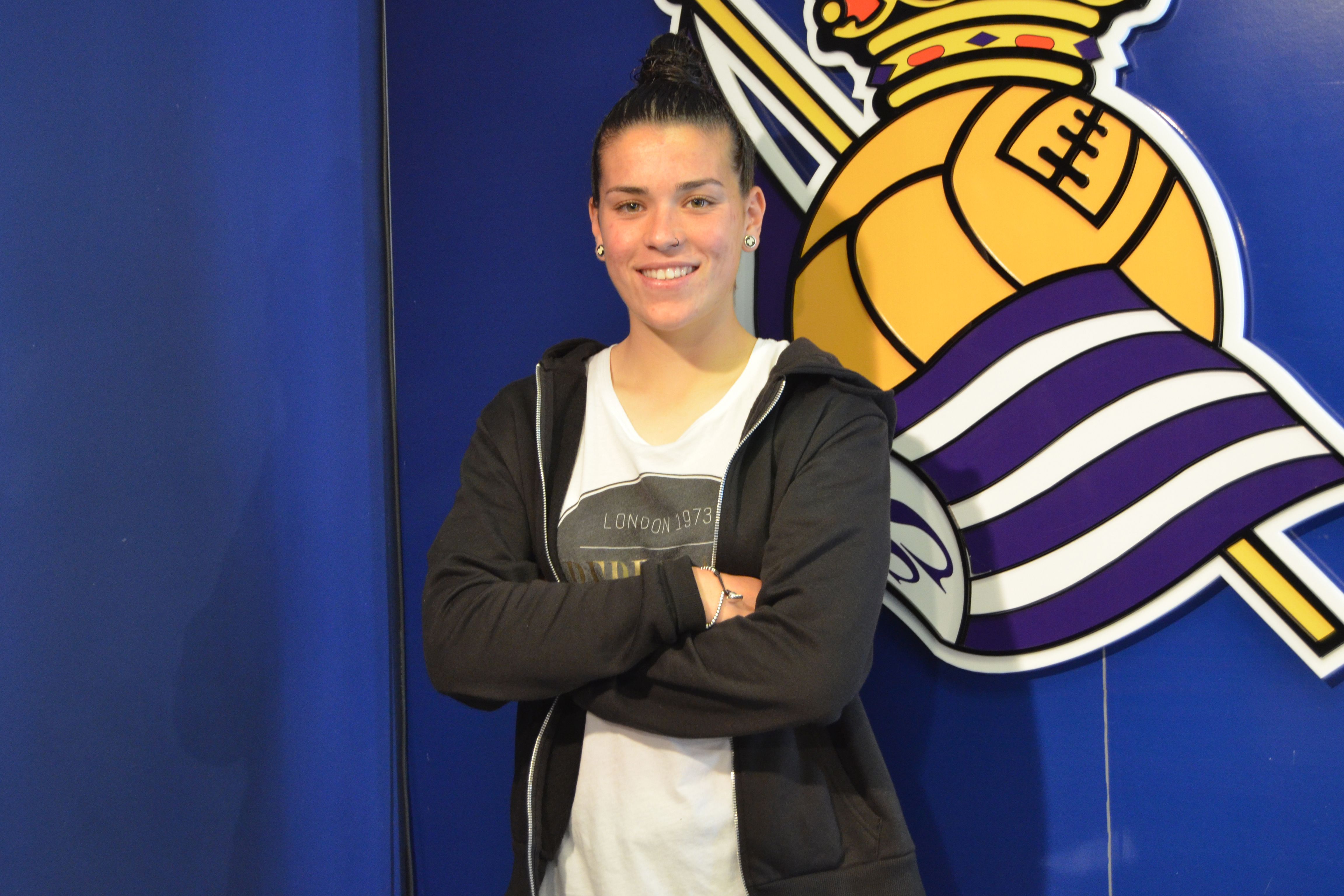  Leire Baños, jugadora de la Real Sociedad.